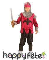 Costume d'enfant chevalier médiéval