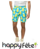 Costume d'été 3 pièces motif ananas pour homme, image 1