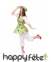 Costume de femme clown fiesta, image 2