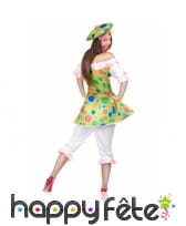 Costume de femme clown fiesta, image 3