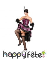 Costume de fille de saloon rose, image 1