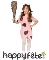 Costume de fille des cavernes effet velours