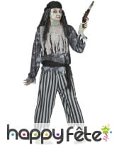 Costume de flibustier fantôme pour homme