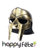 Casque de gladiateur couleur or vieilli
