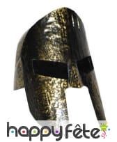 Casque de gladiateur pour adulte, plastique souple