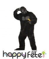 Costume de gorille noire pour adulte