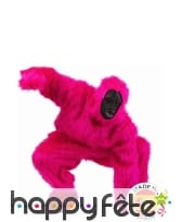 Costume de gorille rose