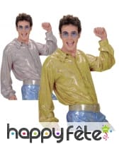 Chemise disco hologramme