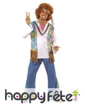 Costume d'homme hippie woodstock, image 1