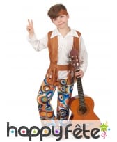Costume de hippie pour garçon, pantalon à motifs, image 1