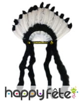 Coiffe d'indien noir et blanche, image 2