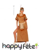 Costume d'indienne suédine