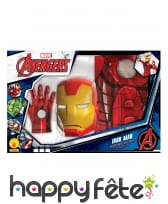 Costume de Iron Man et gants pour enfant, coffret, image 1
