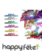 Confettis de joyeux anniversaire multicolores
