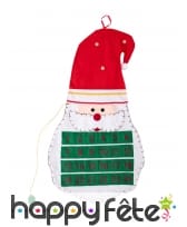 Calendrier de l'avent Père Noël en feutrine, 70cm