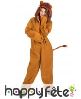Combinaison de lion pour femme