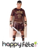 Costume de légionnaire romain marron et or homme