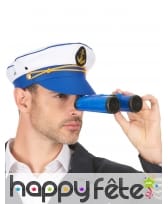 Casquette de marin blanche et bleue, image 2