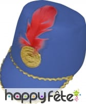 Chapeau de majorette bleu