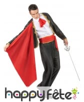 Costume de matador noir et rouge, image 1