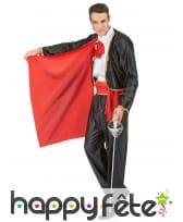 Costume de matador noir et rouge
