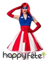 Costume de miss america pour femme