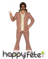 Costume disco motifs losange pour homme