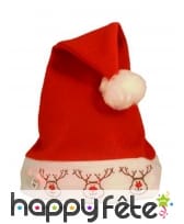 Chapeau de Noël avec rennes lumineux