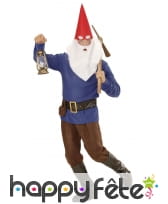 Costume de nain bleu pour homme