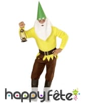 Costume de nain jaune pour homme