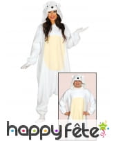 Combinaison d'ours blanc pour adulte, image 1