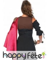 Cape de princesse guerri&egrave;re rouge satin&eacute;, image 2