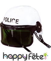 Casque de police avec visière