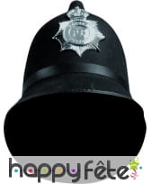 Casque de policier anglais avec badge