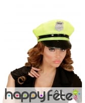 Casquette de police jaune