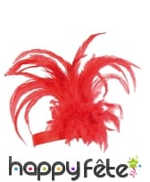 Coiffe de plumes rouges