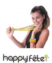 Collier de perles bleues en plastique, image 2