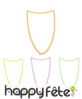 Collier de perles colorées années 80