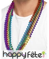 Collier de perles multiclores, image 1