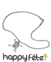Collier de pirate avec pendentif girly
