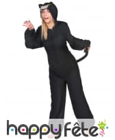 Combinaison de panthère noire avec capuche, femme, image 1