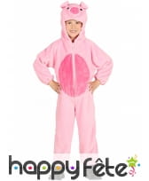Combinaison de petit cochon rose pour enfant