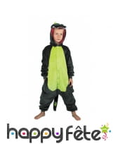 Combinaison de petit dinosaure vert