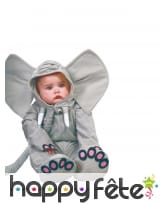 Combinaison de petit éléphant gris pour bébé