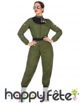 Combinaison de pilote armée de l'air femme