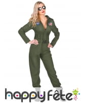 Combinaison de pilote d'avion pour femme