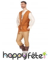 Costume de paysan médiéval pour homme adulte, image 2