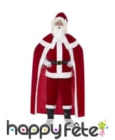 Costume de père noël avec large cape