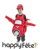Costume de petit avion rouge pour enfant