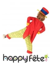 Costume de petit clown rouge et jaune, image 2